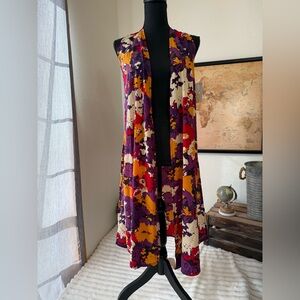 Lularoe Joy long vest size XS